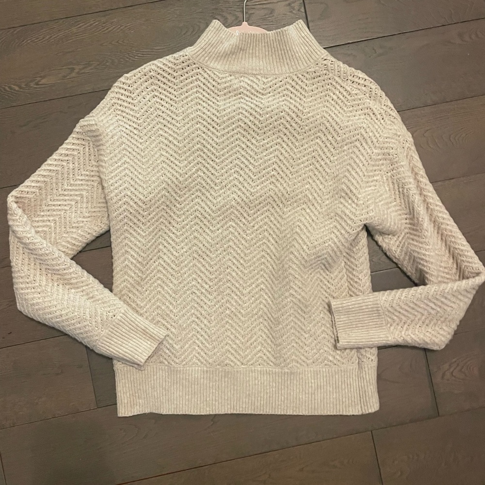 Evereve Cream Cowl Neck Sweater